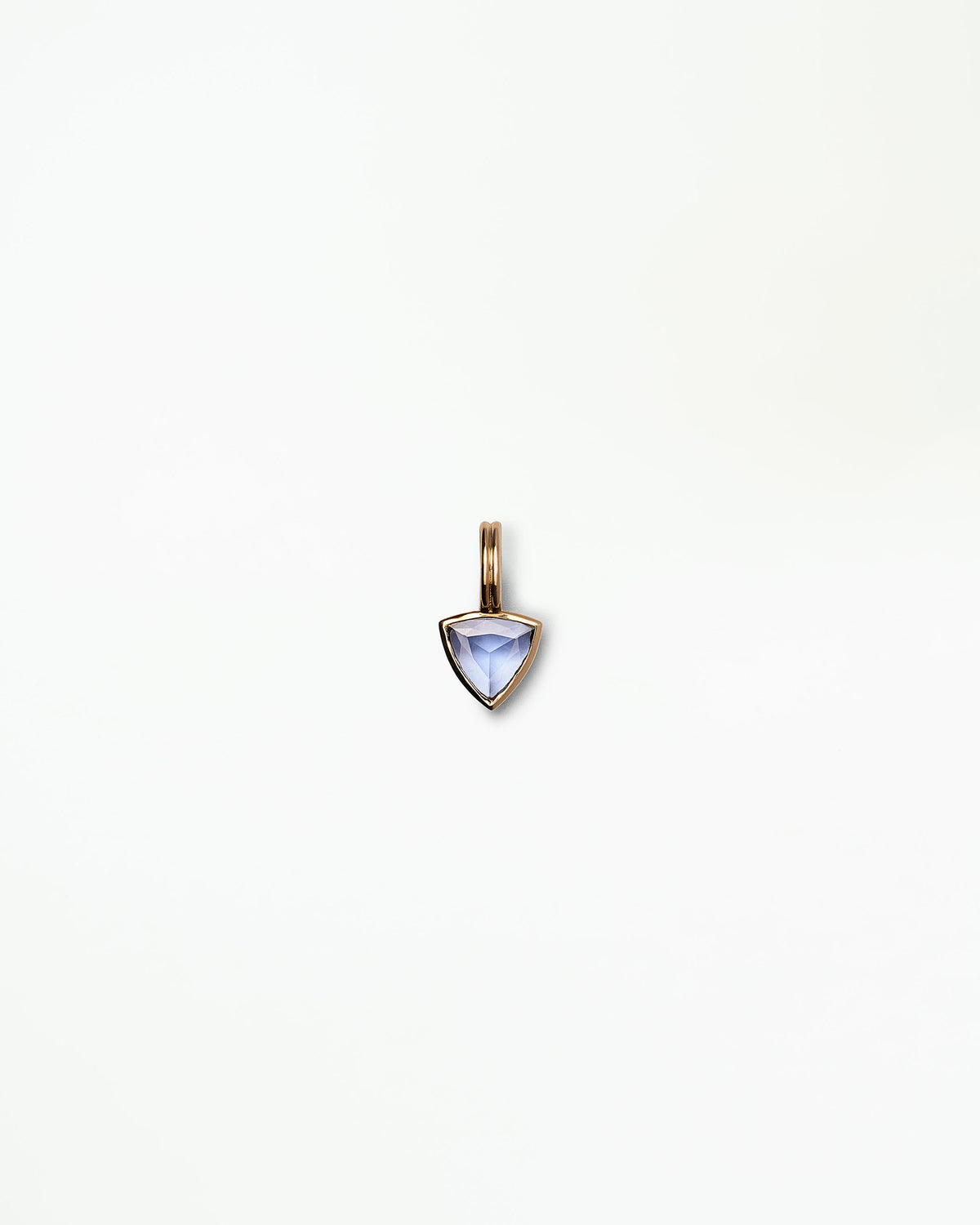 Trillion Cut Sapphire Rain Pendant No. 7