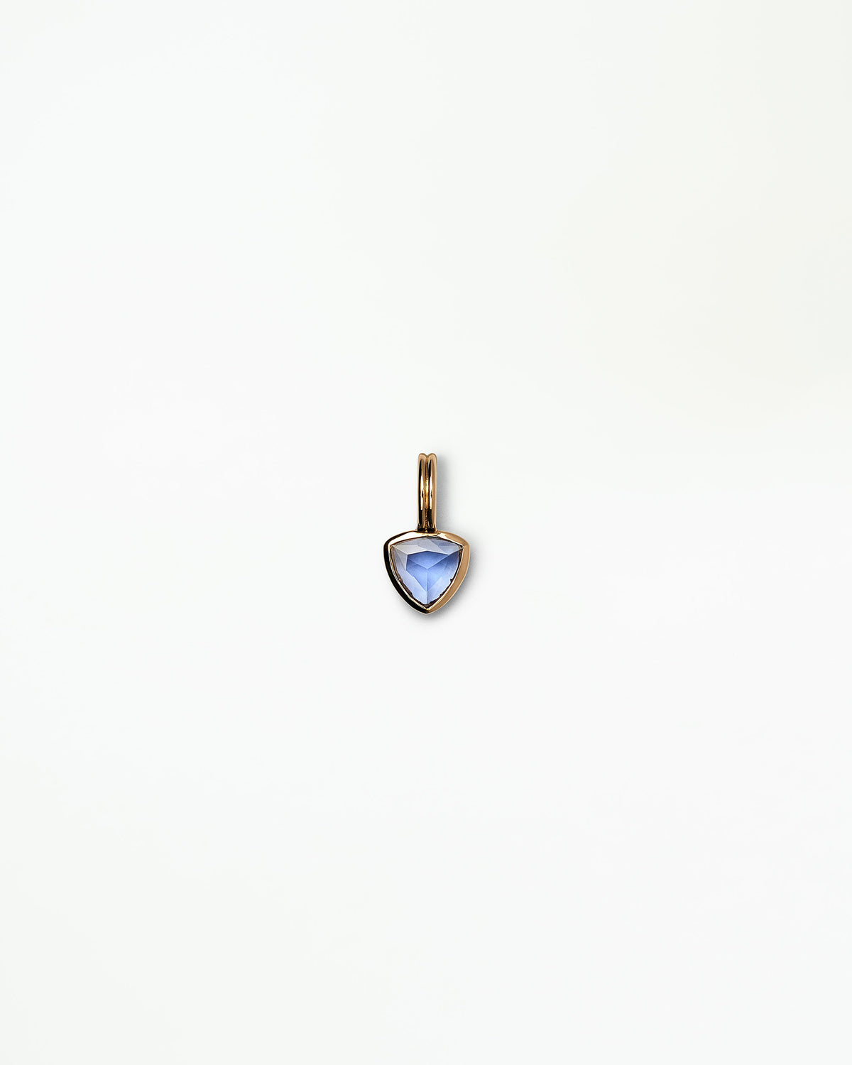 Trillion Cut Sapphire Rain Pendant No. 8