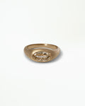 Oval Cut Diamond Signet Ring No. 7