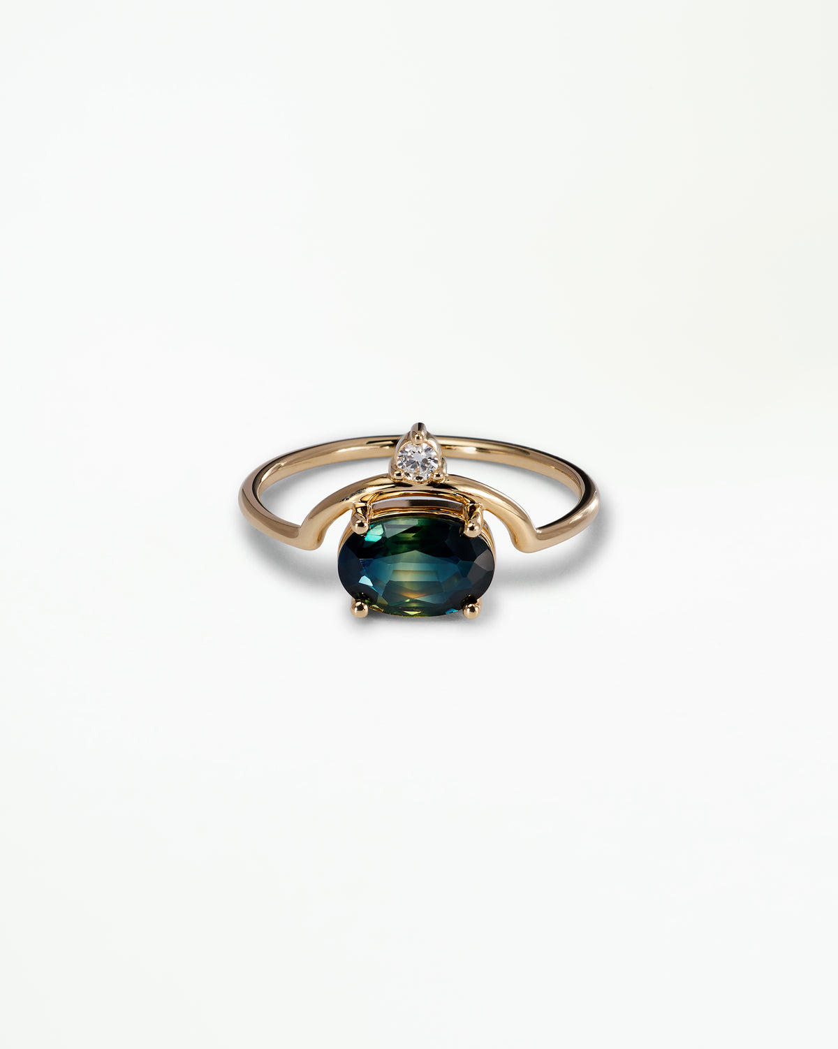 Sapphire and Diamond Nestled Ring No. 23