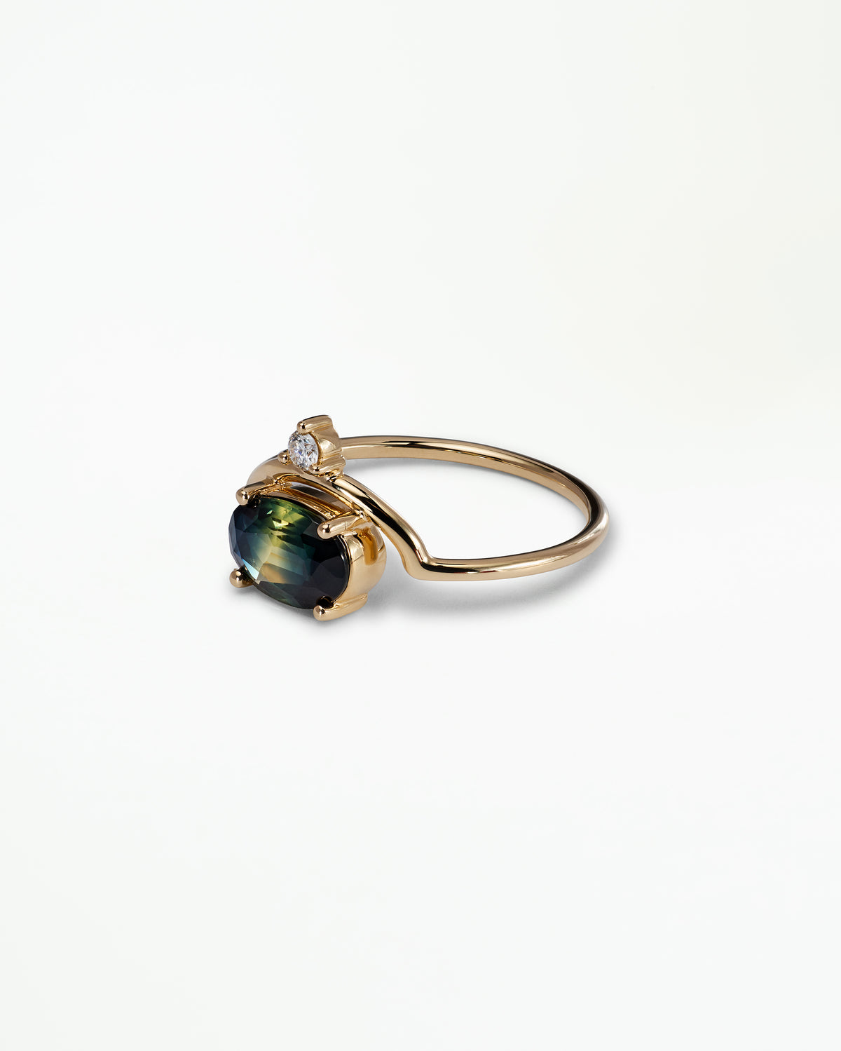 Sapphire and Diamond Nestled Ring No. 23