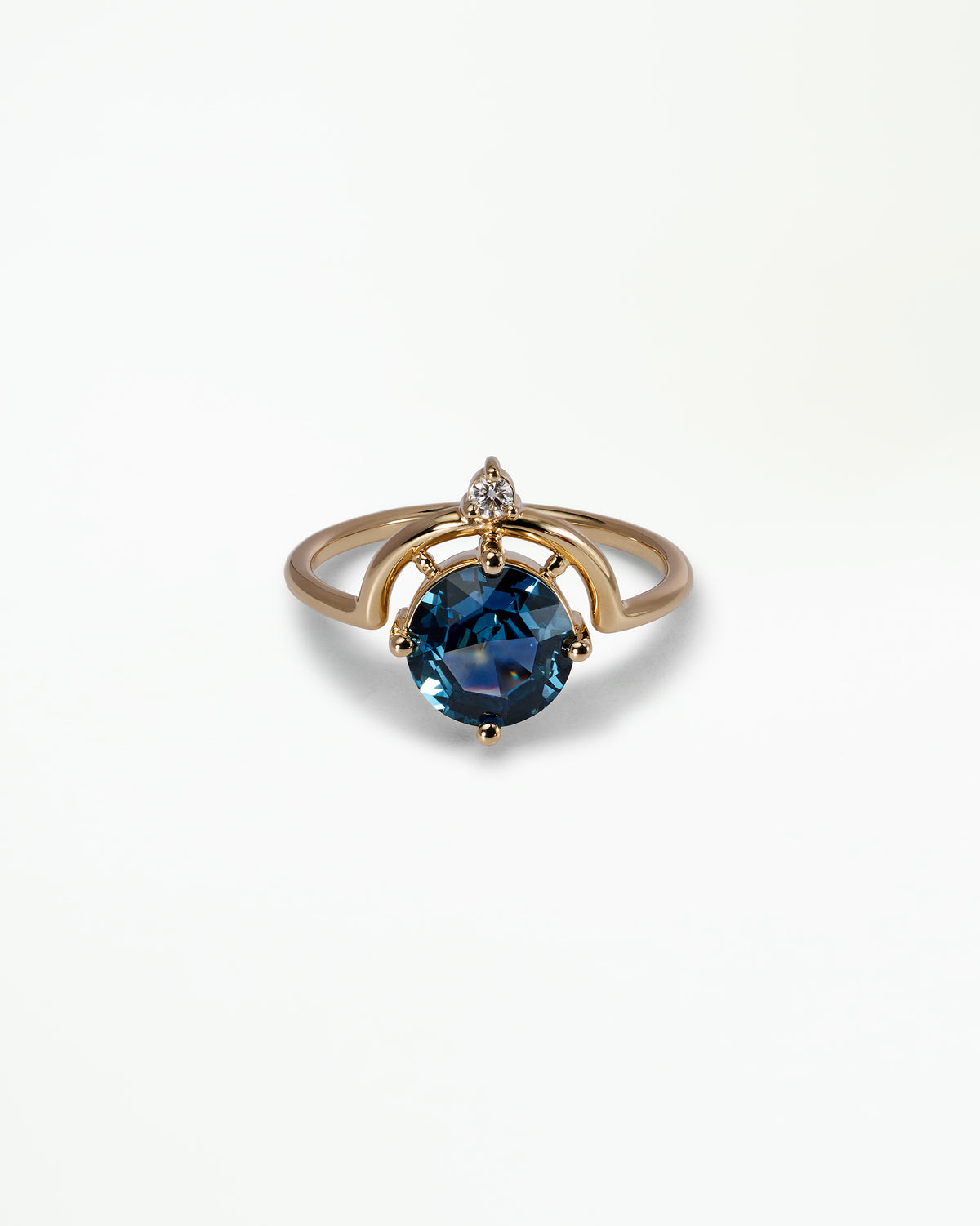 Sapphire and Diamond Nestled Ring No. 24