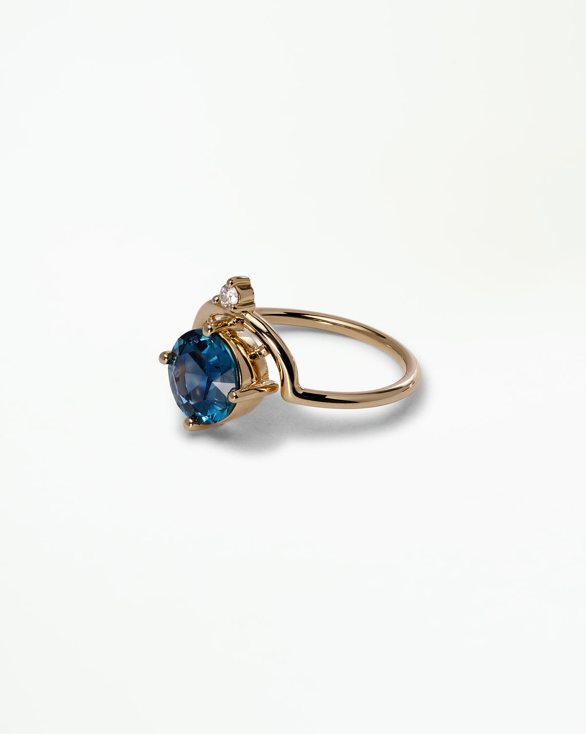 Sapphire and Diamond Nestled Ring No. 24