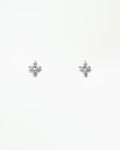 Large Pearl Clover Stitch Earring